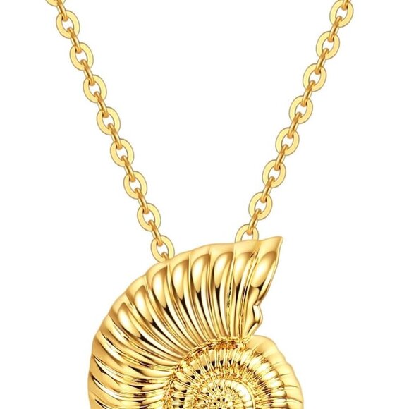 Jewelry - Shell Necklace Seashell Chunky Gold Plated Beach Gift for Women Jewelry